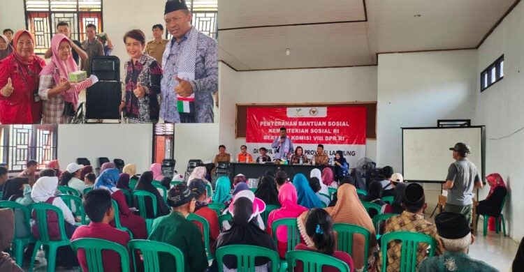 Kunjungi Tubaba, I Komang Koheri Bersama Kemensos Salurkan Bantuan Kepada Warga