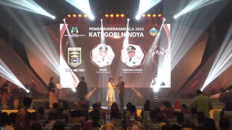 Kota Metro Raih Penghargaan KLA Kategori Nindya