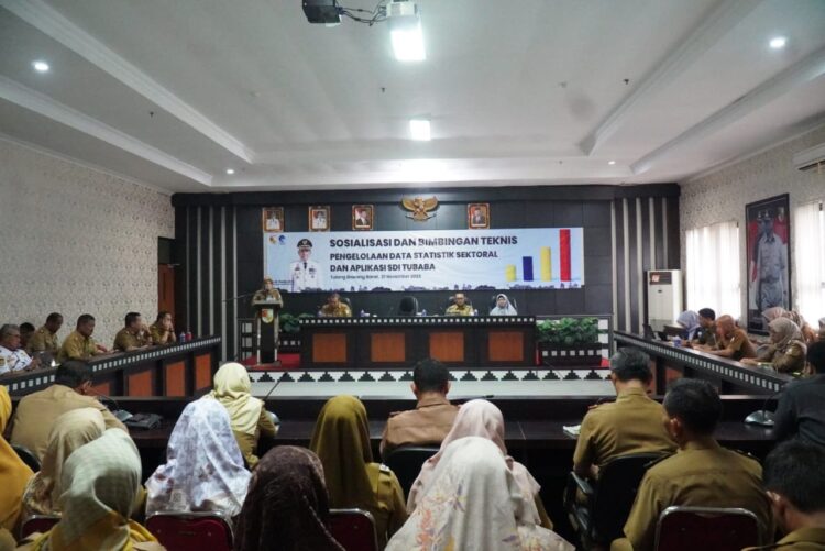 Diskominfo Tubaba Gelar Sosbimtek Aplikasi SDI, Upaya Tingkatkan Kualitas Hidup Masyarakat