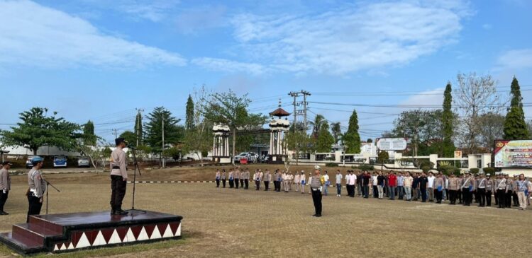 Jelang Kampanye Pemilu, Kapolres Lampura Tegaskan Anggota, Jaga Netralitas,  Aturan Dan SOP