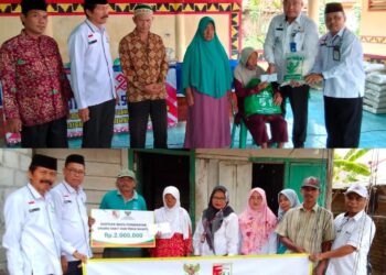 Baznas Tubaba Beri Bantuan Fakir Miskin dan Lansia, Juga Warga Sakit
