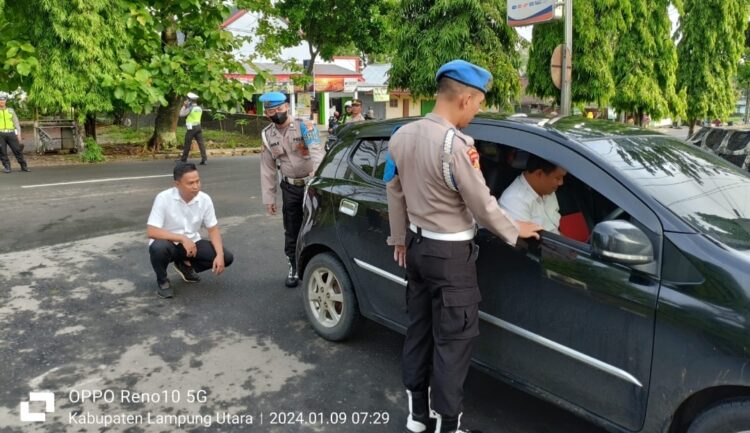 Waduh… Polisi Di lampung Utara, Di Razia Polisi