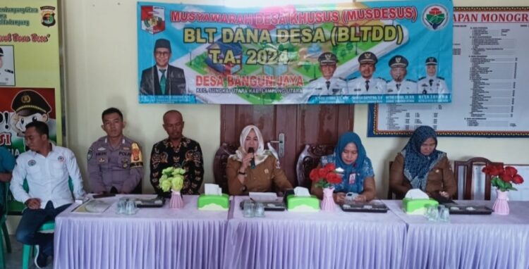 Pemdes Bangun Jaya Gelar Musdessus Penerima BLT DD 2024