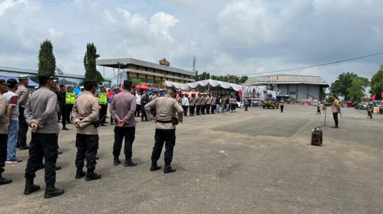 Polres Terjunkan 335 Personel Gabungan, Amankan Kampanye Capres Ganjar – Mahfud No 3, Di Lampung Utara