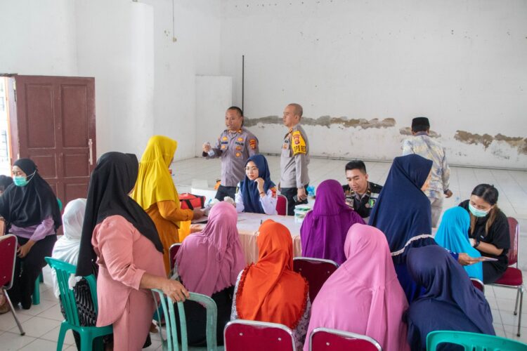 Polres Pringsewu Gelar Bakti Sosial Kesehatan untuk Sukseskan Pemilu 2024