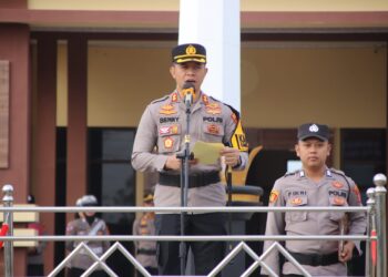 Polres Pringsewu Gelar Upacara Peringatan Hari Kesadaran Nasional dan Prosesi PTDH Personel Melanggar Kode Etik Polri
