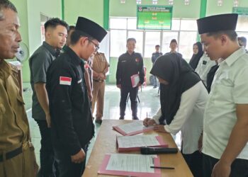 Panwaslu Kecamatan Mesuji Lantik 66 PTPS, Ini Tugasnya