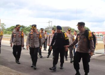 Cek Kesiapan Pengamanan Pemilu, Dua Pejabat Polda Lampung Kunjungi Polres Pringsewu