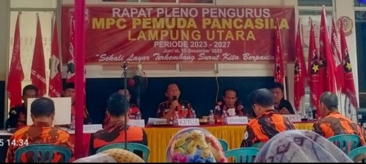 Ketua MPC PP Lampura Intruksikan Anggota, Jaga Situasi Aman Dan Kondusif Jelang Pemilu 2024