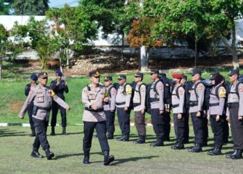 Polres Lampura Kerahkan 568 Personil Gabungan, Amankan Pemilu 2024
