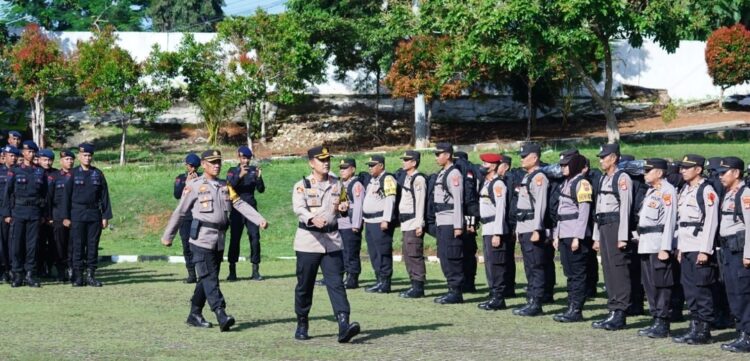 Polres Lampura Kerahkan 568 Personil Gabungan, Amankan Pemilu 2024