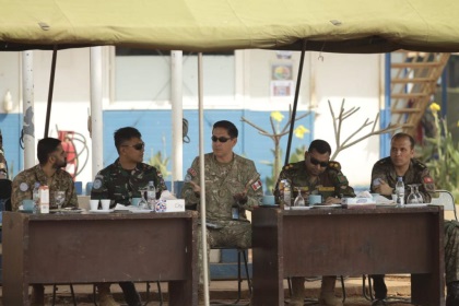 Siap Operasi di Daerah Misi, Satgas KIZI TNI Konga XXXVIII-J MINUSCA Terima Tim Inspeksi Dari PBB