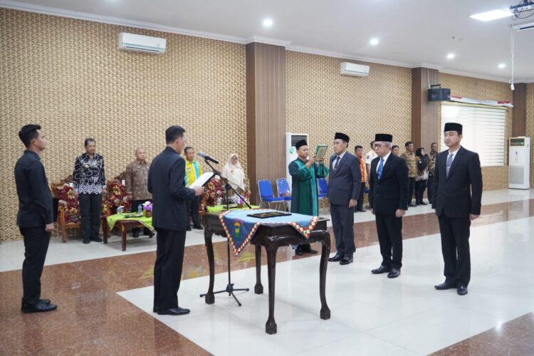 Pj.Bupati Pringsewu Melantik Tiga Pejabat Pimpinan Tinggi Pratama