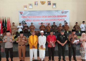 Forkopimda Mesuji, Gelar Do’a Bersama Lintas Agama Jelang Pemilu Damai 2024