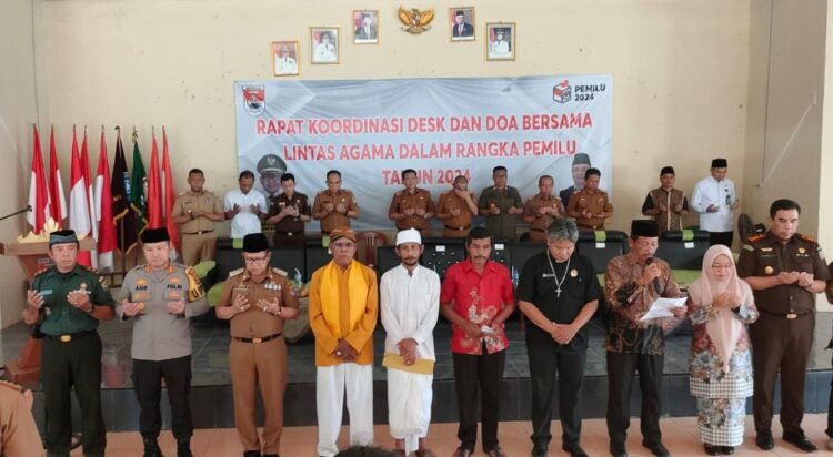 Forkopimda Mesuji, Gelar Do’a Bersama Lintas Agama Jelang Pemilu Damai 2024