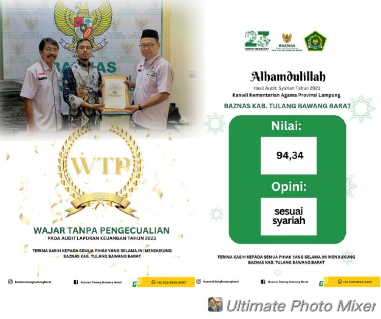 Kali Kedua Baznas Tubaba Raih WTP, Purwanto : Wajib Dipertahankan