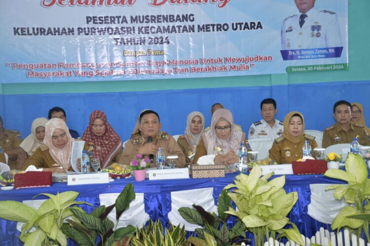 Percepat Pembangunan Kelurahan Purwoasri, Pemkot Metro Anggarkan Rp3,6 Milyar