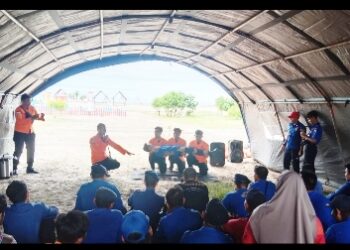 Tingkatkan Skill, Dinas Damkar dan Penyelamatan Lampung Selatan Gelar Pelatihan Water Rescue
