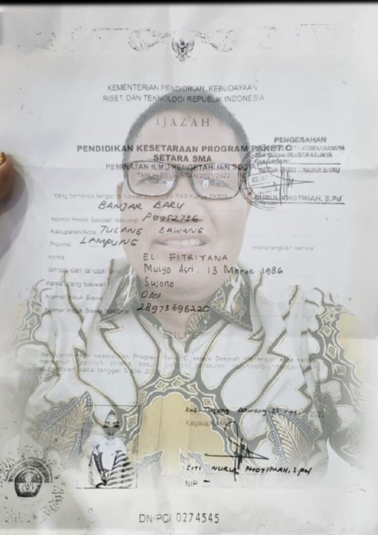 Keluarga EF Bantah Soal Ijazah Palsu, No Tetap 10 Digit, KPU Pemalsuan Dokumen Dapat Dibatalkan