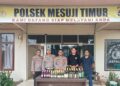 Gelar Ops Cempaka 2024, Polsek Mestim Sita Puluhan Botol Miras