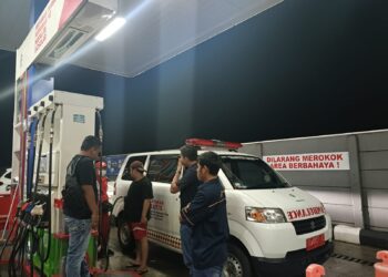 Antisipasi Praktik Curang dan Lalai, Satreskrim Polres Tanggamus Monitoring SPBU Kotaagung Timur