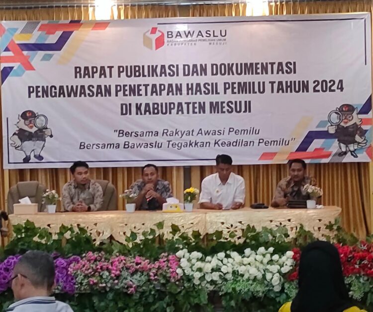 Bawaslu Mesuji Sosialisasi Dokumentasi Hasil Pemilu 