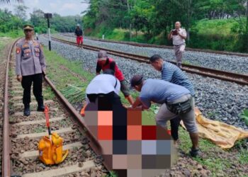 Polres Lampura, Evakuasi Cepat Bocah Tertabrak Kerata Api Di Banjar Wangi