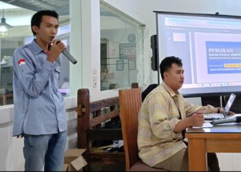 PWI Lampura Jadi Pemateri Rapat Evaluasi Tahapan Penetapan Hasil Pemilu 2024 
