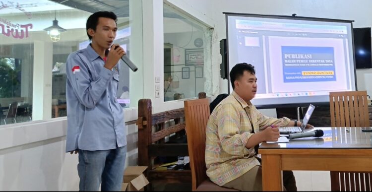 PWI Lampura Jadi Pemateri Rapat Evaluasi Tahapan Penetapan Hasil Pemilu 2024