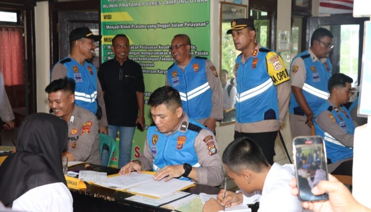 Kapolres Lampura Tinjau Proses Pelaksanaan Penerimaan  Anggota Polri 2024