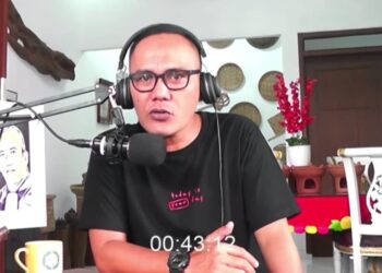 Ketua PWI Lampura, Menjadi Moderator Talkshow Literasi Digital Kominfo