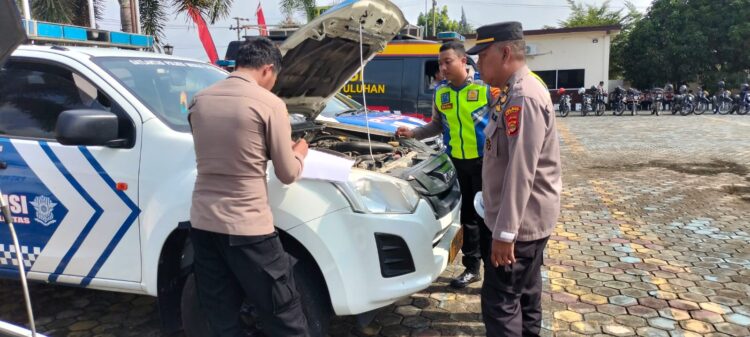 Jelang Ops Ketupat 2024, Polres Mesuji Lakukan Pengecekan Randis