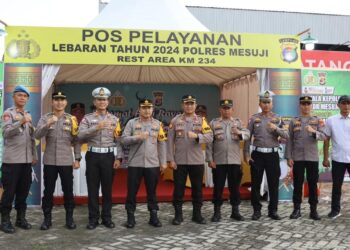 Kapolres Mesuji Cek Kesiapan Jalur Mudik dan Pos Pelayanan Lebaran 2024