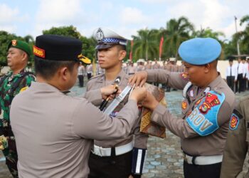 Kapolres Mesuji Pimpin Apel Gelar Pasukan Ops Ketupat Krakatau 2024