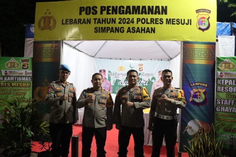 Kapolres Cek Kesiapan Pos Pam Lebaran di Wilayah Perbatasan