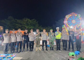 Jajaran Polres Mesuji Amankan Malam Takbir, Kerahkan Ratusan Personil
