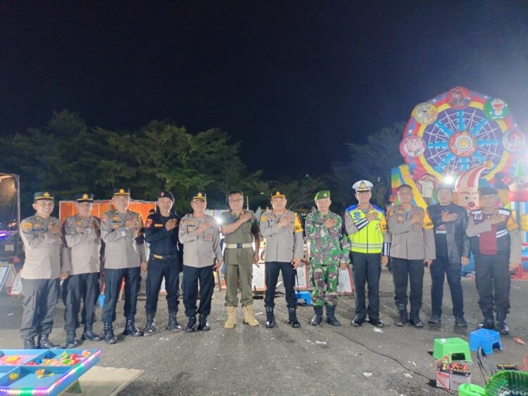 Jajaran Polres Mesuji Amankan Malam Takbir, Kerahkan Ratusan Personil