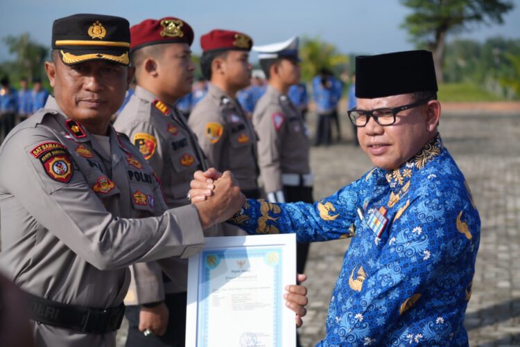 Gelar Halal Bihalal, Pemkab Mesuji Juga Beri Penghargaan Kepada Jajaran Polres Mesuji