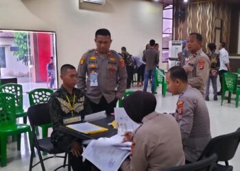Polres Mesuji Laksanakan Seleksi Terakhir Calon Siswa Bintara dan Tamtama Polri 2024