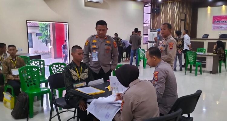 Polres Mesuji Laksanakan Seleksi Terakhir Calon Siswa Bintara dan Tamtama Polri 2024