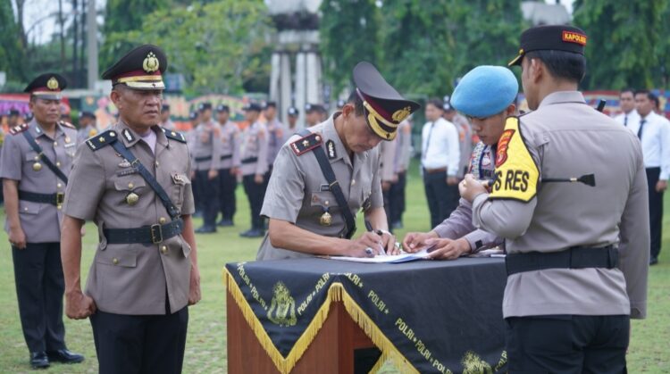 Kapolres AKBP Teddy Rachesna Pimpin Sertijab, Kabag, Kasat dan Kapolsek di Jajaran Polres Lampura