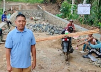 Tingkatkan Perekonomian Masyarakat, Pemdes Bandar Agung Genjot Pembangunan Insfratruktur  Desa.
