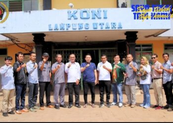 Audensi, Siwo PWI Lampura Bersama KONI, Tingkatkan Prestasi Olahraga Di Lampura