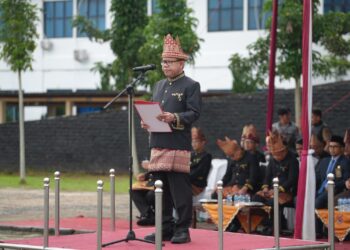 Sulpakar Pimpin Upacara Peringatan Hardiknas dan Hari Otonomi Daerah Tahun 2024