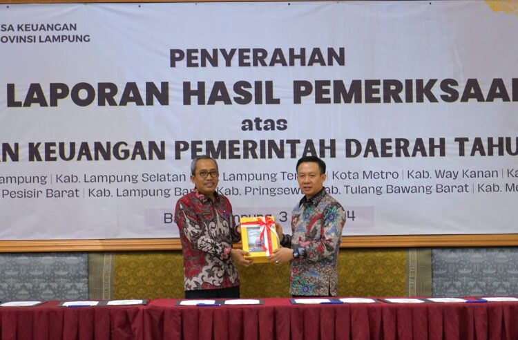 Kabupaten Pringsewu Raih WTP Kesembilan Kalinya Secara Berturut-turut dan meraih tindak lanjut tertinggi tingkat provinsi lampung dan nasional