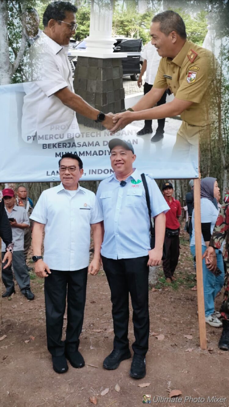 Sekda Tubaba Bersama Cagub Lampung Sambut Kedatangan KSP RI Moeldoko Dan Pimpinan Mercu Bio-Tech Malaysia.