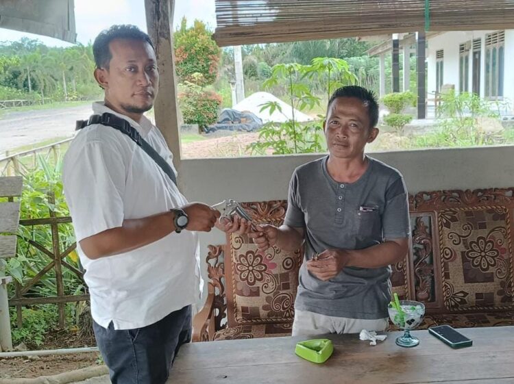 Ops Sikat Krakatau 2024, Polsek Way Serdang Terima Penyerahan 1 Pucuk Senpira