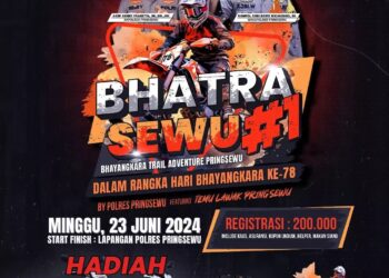 Polres Pringsewu Ajak Para Raider Sukseskan Event Bhayangkara Trail Adventure Polres Pringsewu ke-1