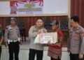 Polres Mesuji Gelar Bansos di Desa Mulya Agung, Rangkaian HUT Bhayangkara ke-78