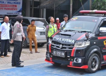 Polres Pringsewu Gelar Pelatihan Safety Driving untuk Sopir Ambulans